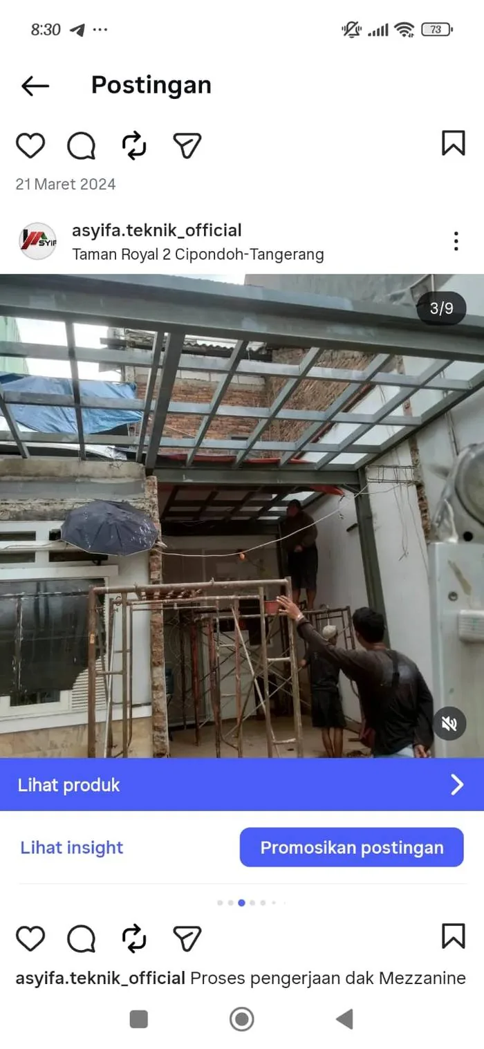 Proses pengerjaan tim ASYIFA KARYA PERKASA